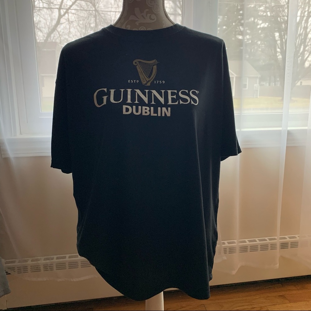 Guinness Dublin Beer Relaxed Fit Black Shirt Extra Large
